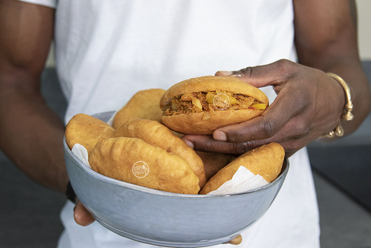 Caribbean sandwich | super dushi | Johnny cake style