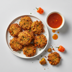 Crispy Pumpkin & Saltfish Fritters