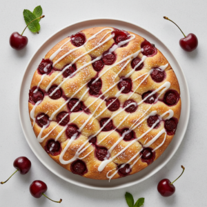 Cherry pie focaccia